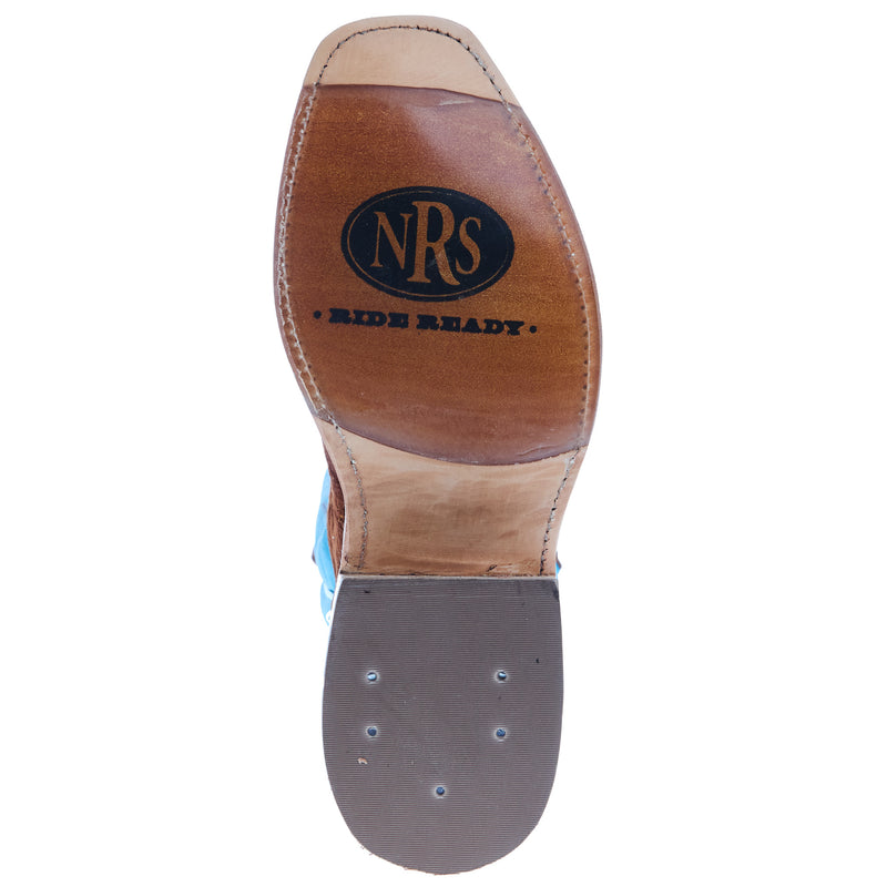 Rios Of Mercedes Men's Ride Ready Rust Carpincho 15in Aqua Buffamonte Top