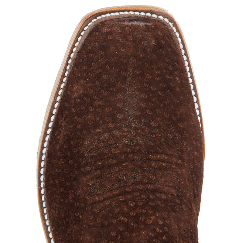 Rios Of Mercedes Women's Ride Ready Cafe Carpincho 12in Sangria Luster Kid Cutter Toe Boot