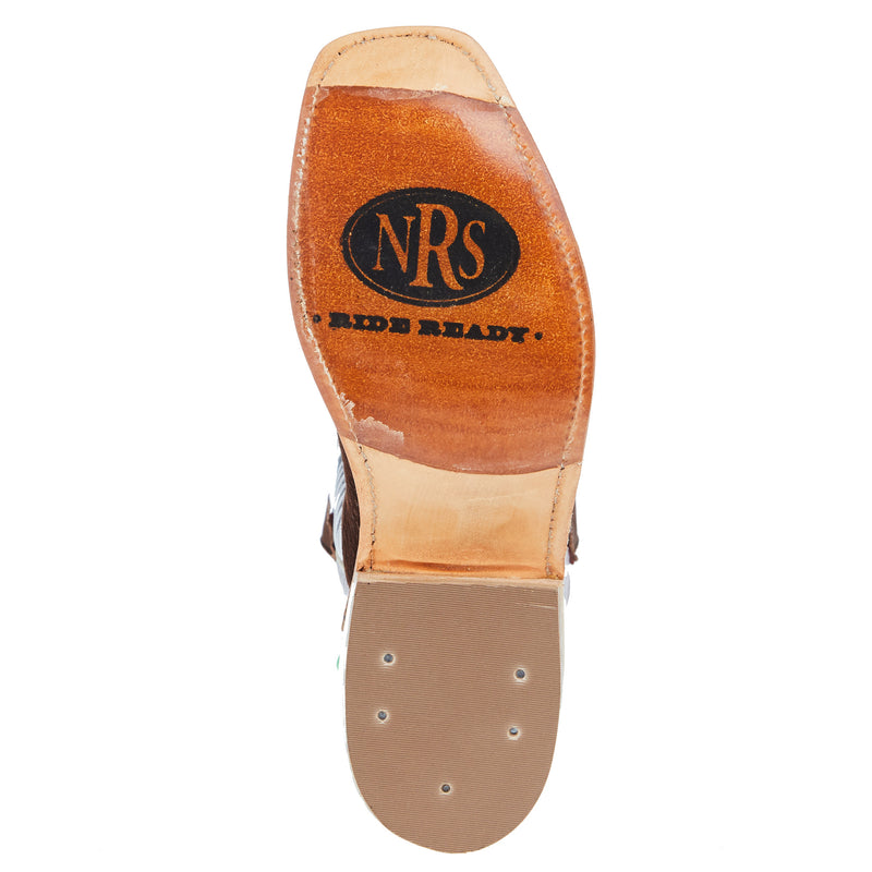 Rios Of Mercedes Women's Ride Ready Cafe Carpincho 12in Sangria Luster Kid Cutter Toe Boot