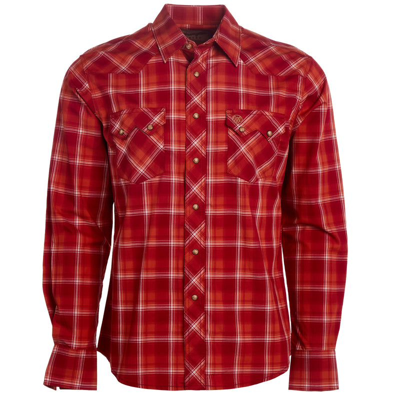 Wrangler Men's Retro Plaid 2 Pack Snap Shirt