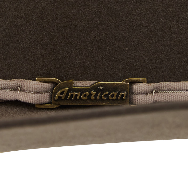 American Hats 10x Pecan 4 1/2 Inch Brim Open Crown Felt