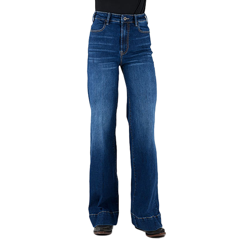 Stetson Apparel Women's Dark 715 Wide Leg Jean