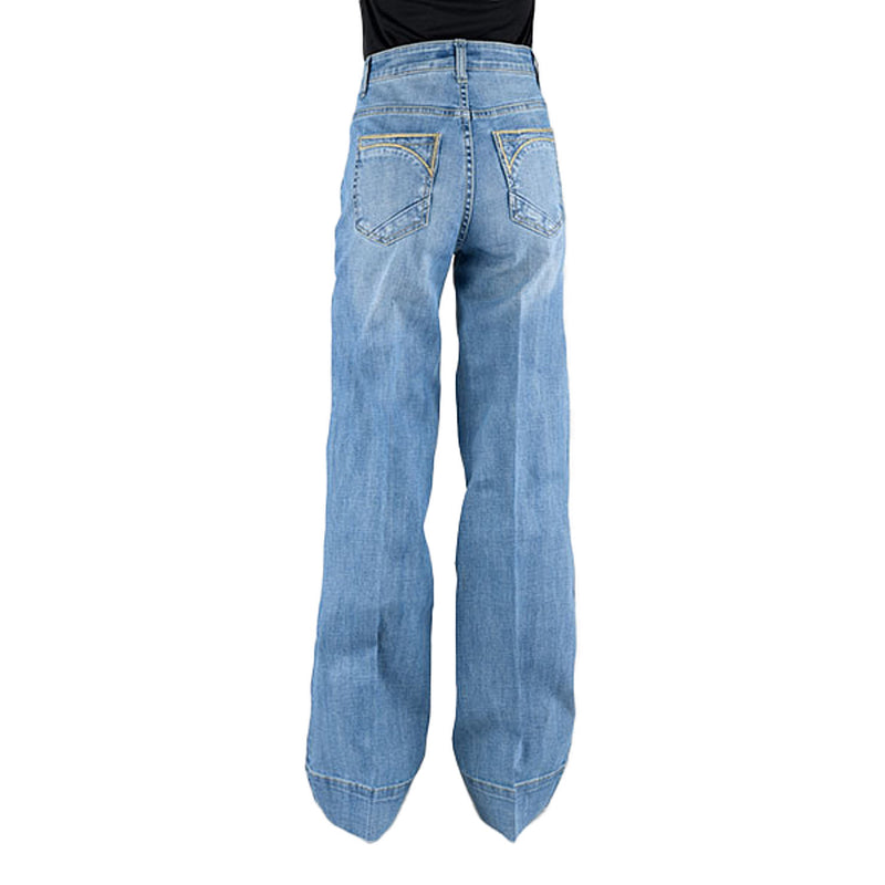 Stetson Apparel Women's Light Wash 715 Wide Leg Jean
