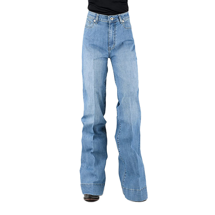 Stetson Apparel Women's Light Wash 715 Wide Leg Jean