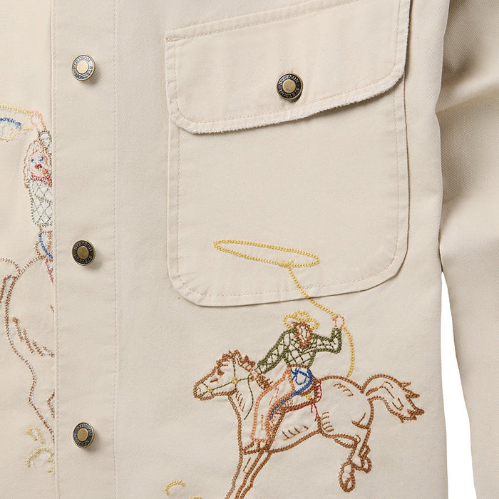 Stetson Apparel Women's Tan Embroidered Utility Jacket