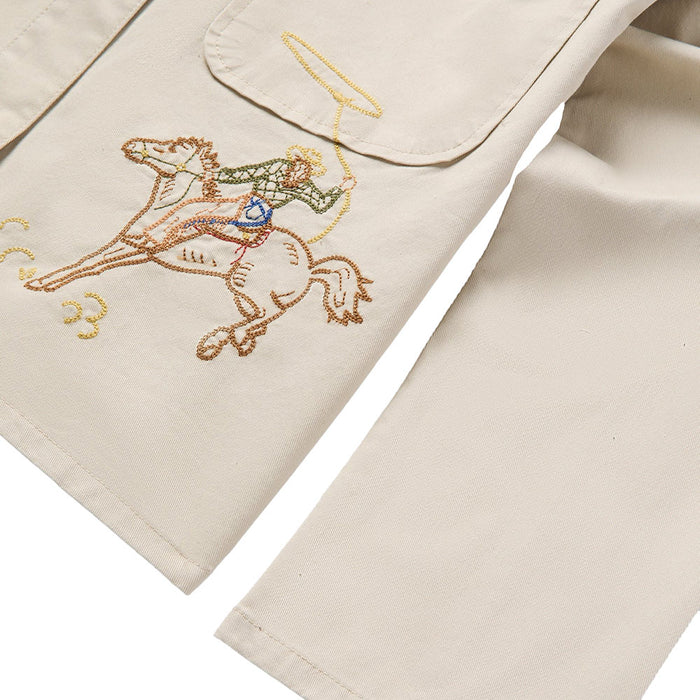 Stetson Apparel Women's Tan Embroidered Utility Jacket