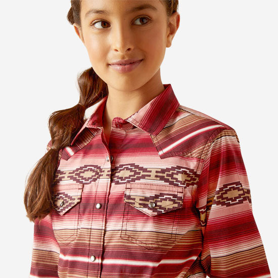 Ariat Girls Blushing Serape Print