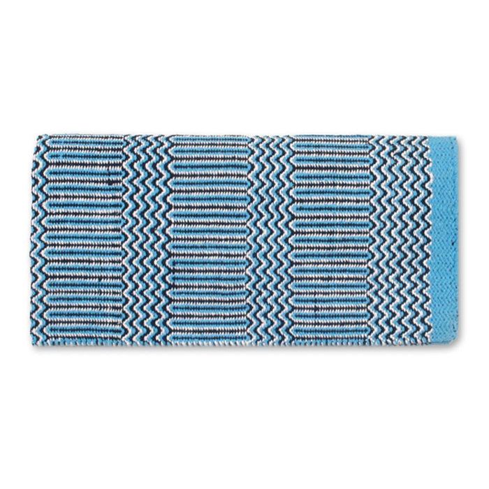 Turquoise Double Weave 32x64 Acrylic Blend Saddle Blanket