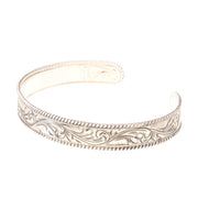 Engraved Rope Edge Bracelet