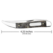 Case Gray Birdseye Maple - Smooth Fishing Knife