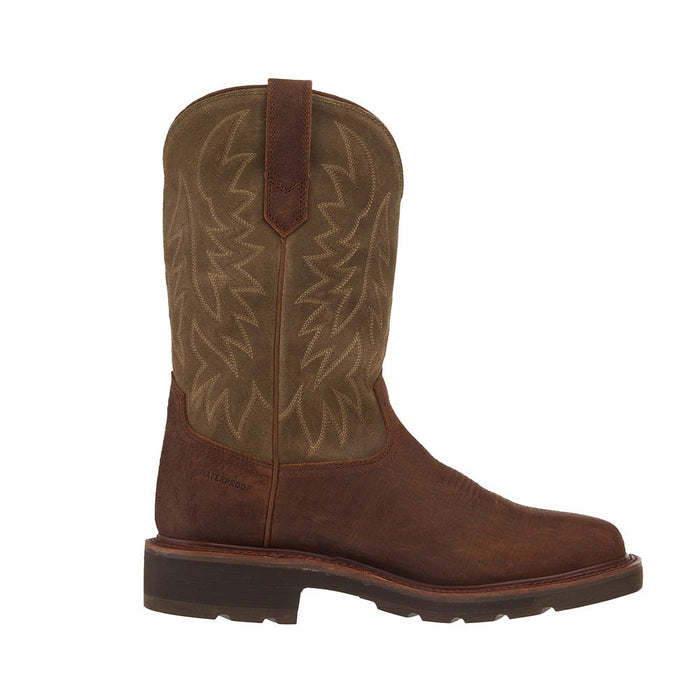 Tecovas Men's Long Haul 11in Rust Waterproof Square Soft Toe Work Boot