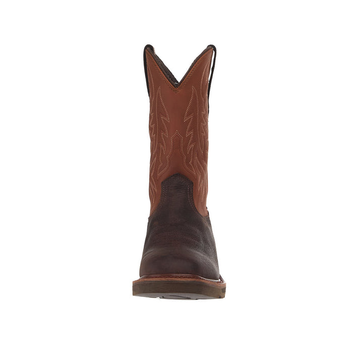 Tecovas Men's Long Haul 11inDark Chocolate Waterproof Square Soft Toe Work Boot