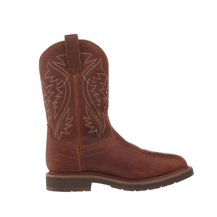 Tecovas Men's LongHaul 11In Saddle Waterproof Round Composite Toe Work Boot