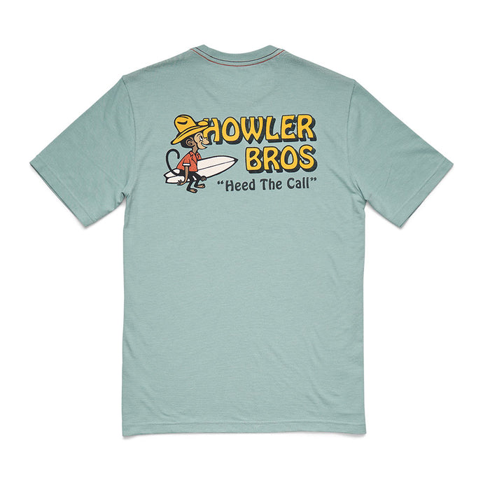 Howler Brothers Men's El Monito Surfs Riviera Blue Tee Shirt