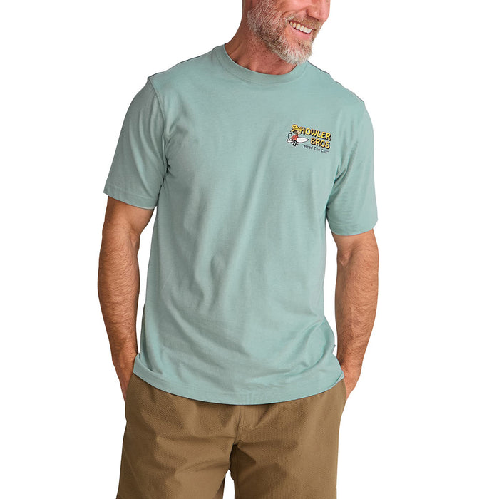 Howler Brothers Men's El Monito Surfs Riviera Blue Tee Shirt