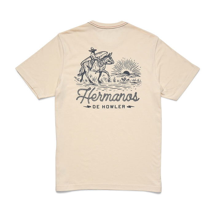 Howler Brothers Men's Sunset Rider Natural Tee Shirt
