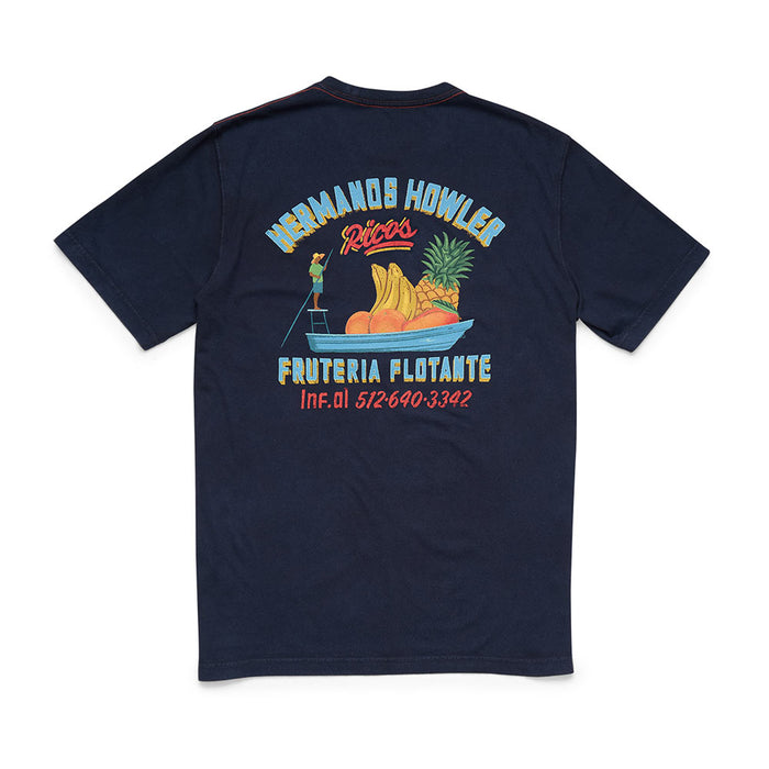Howler Brothers Men's Fruteria Flotante Navy Tee Shirt