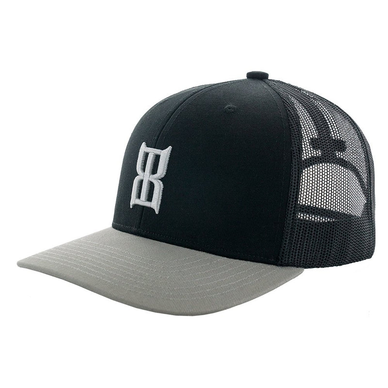 Steel Black and Silver Cap