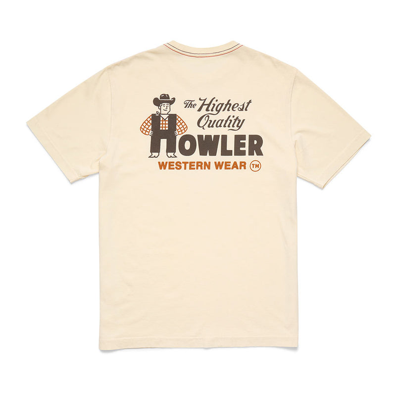 Howler Brothers Men's Natural Western Wear Tee Shirt