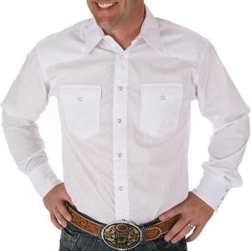 Men's Casual Western Pearl Snap Button Down Long Sleeve Cowboy