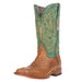 Men's Tanner Mark Antique Tan Full Quill Ostrich Print Cowboy Boots