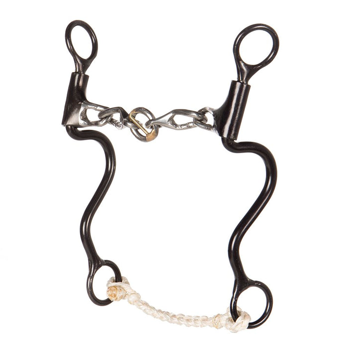 5/8" Small Donut with Chain Cavalry 8" Cheek Bit