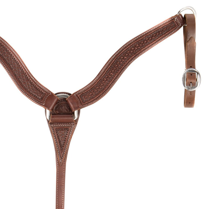 Dark Oil Basket Stamp 2 Inch Contoured Breast Collar