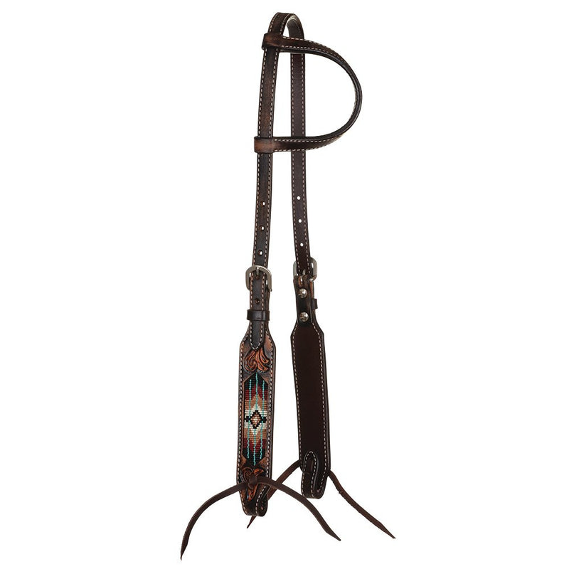 Beaded Southwest Single Ear Headstall