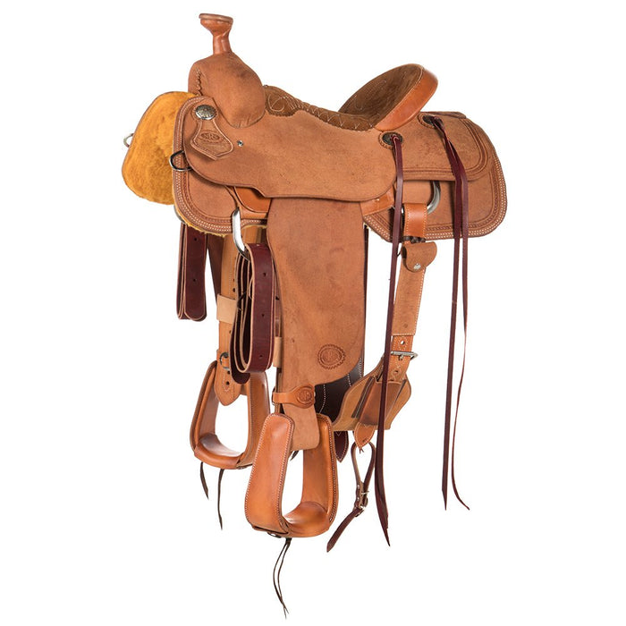 NRS Competitor Medium Oil Roughout Team Roper with Slickout Accents