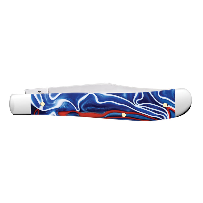 Case Knives Smooth Patriotic Kirinite Slimline Trapper Knife