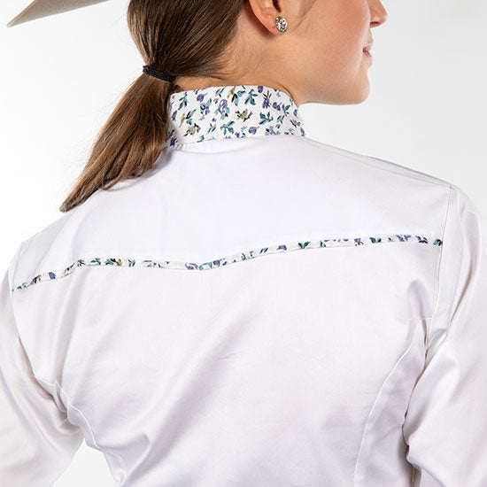 Royal  Highness Floral Hidden Zip Show Blouse