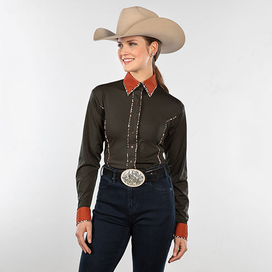 Royal  Highness Wild In Olive Show Blouse