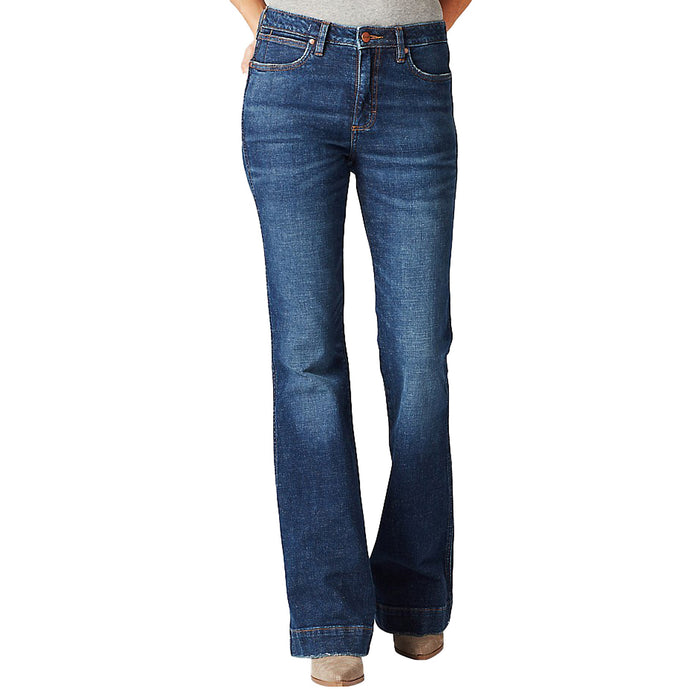 Wrangler Women's Retro Dark Wash Trousers