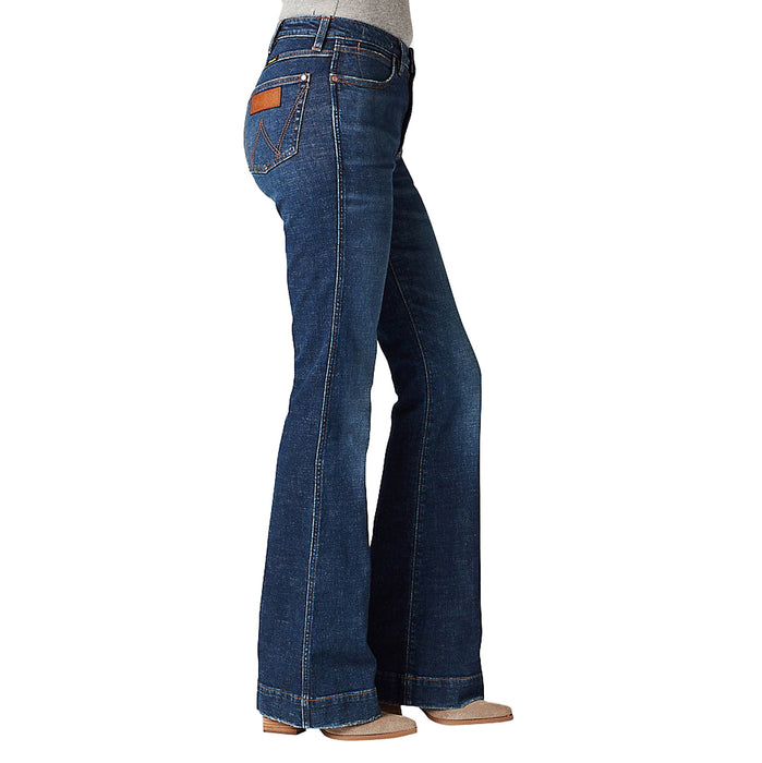 Wrangler Women's Retro Dark Wash Trousers