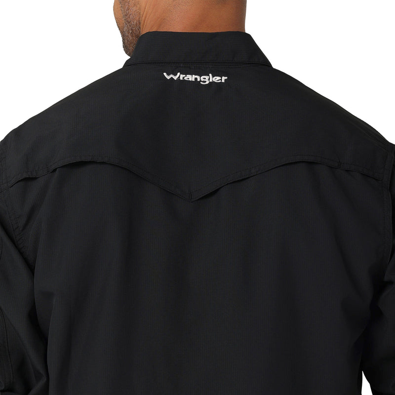 Wrangler Men's Black Performance Long Sleeve Shirt