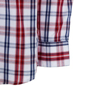 Wrangler Men's Red Plaid Button Down