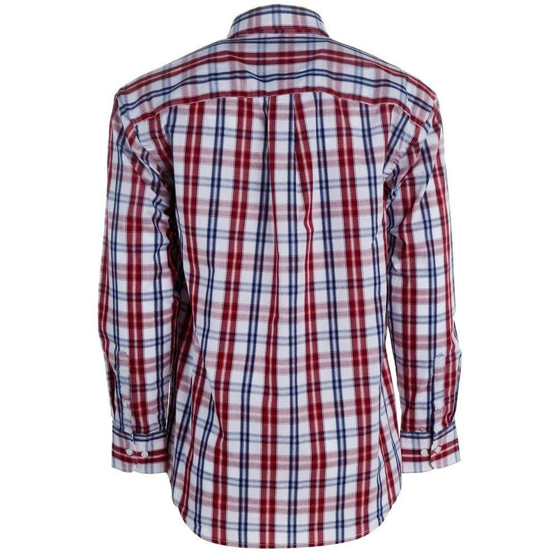 Wrangler Men's Red Plaid Button Down