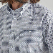 Wrangler Men's George Strait Purple Printed Button Down