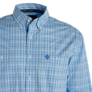 Wrangler Men's George Strait Plaid Long Sleeve Western Shirt