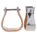 3 Inch Stainless Steel Covered Wooden Stirrups