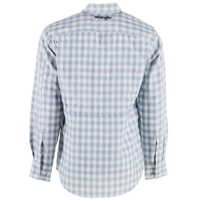 Wrangler Mens Western Performance Plaid Longsleeve Multi Color Shirt