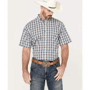 Wrangler Men's Riata Plaid Print Button Down Shirt