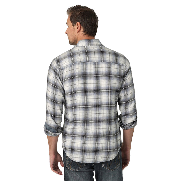 Wrangler Men's Premium Long Sleeve Button Down