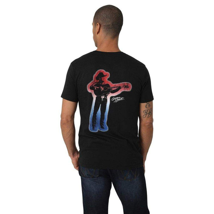 Wrangler Men's George Strait Silhouette Glow T-Shirt