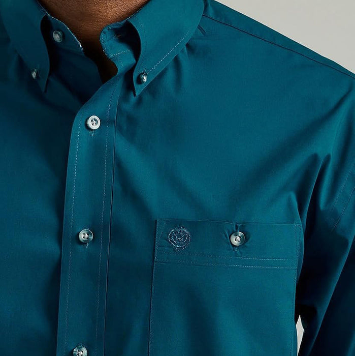 Wrangler Men's George Strait Long Sleeve Button Down Shirt