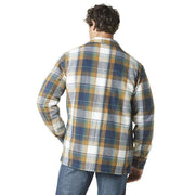 Wrangler Men's Sherpa Lined Flannel Shirt Jacket