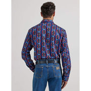 Wrangler Men's Checotah Blue Western Snap Shirt