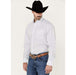 Wrangler Men's Classic White Geo Print Button Down Shirt
