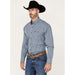 Wrangler Men's Classic Blue Plaid Button Down Shirt