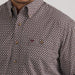 Wrangler Men's Geo Print Long Sleeve Western Shirt